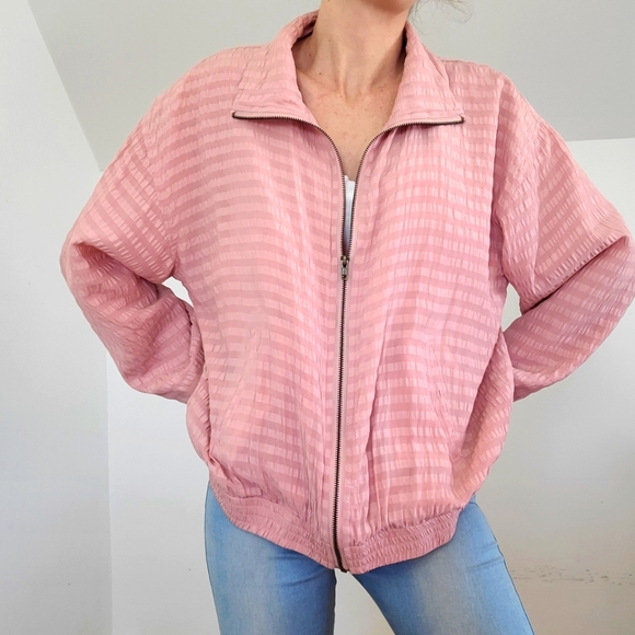 VINTAGE - 100% Silk bomber jacket - Picture 2 of 16